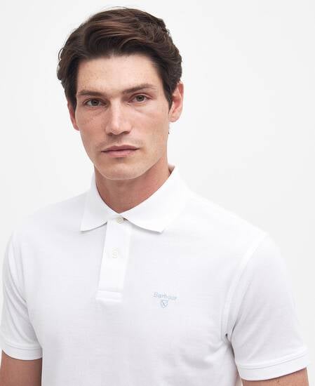 Lightweight Sports Short-Sleeved Polo Shirt Classic White