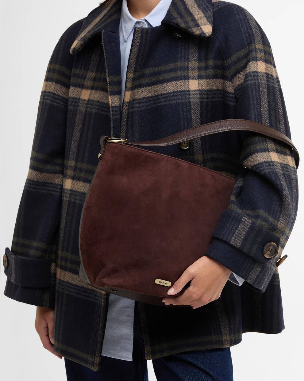 Cedar Suede Bucket Bag