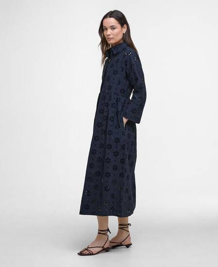 Abito midi in pizzo sangallo Melissa Navy