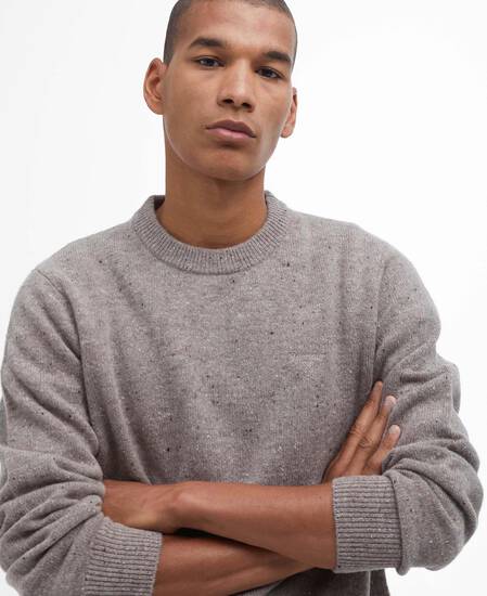 Tainsbury Crew Neck Jumper Stone