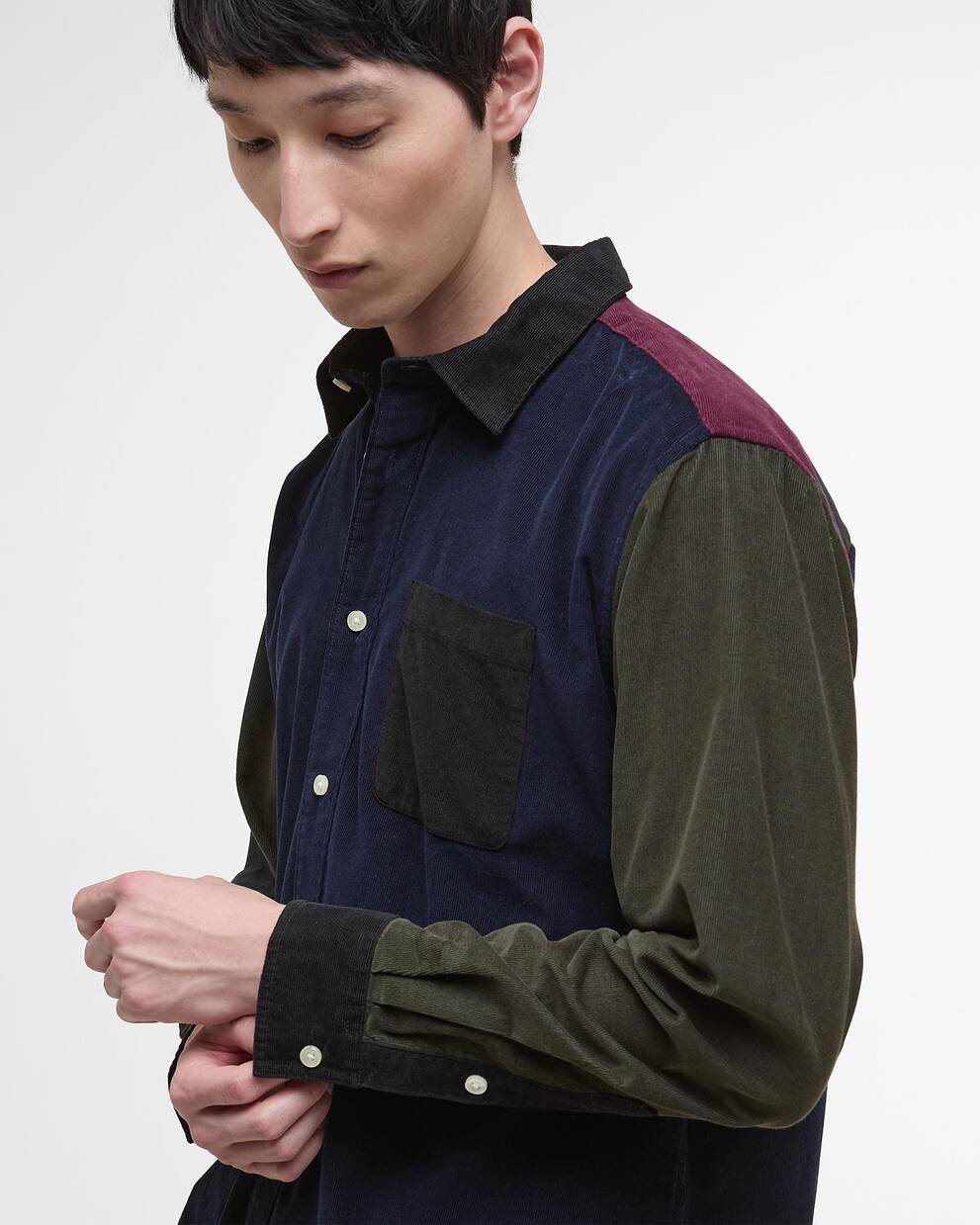 Camicia a coste oversize Patchwork