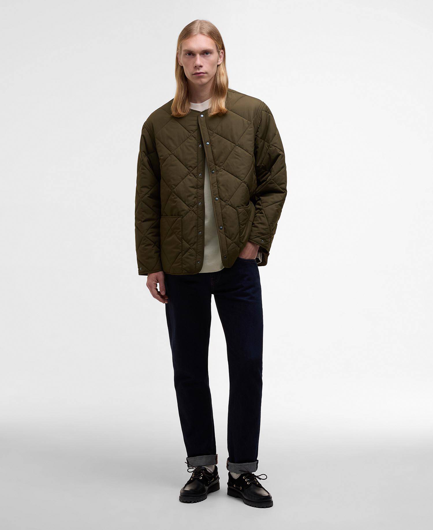 Giacca trapuntata Barbour x Kaptain Sunshine Khaki Brown image number 1