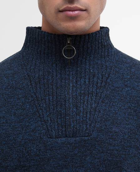 Essential Half-Zip Jumper Navy Mix