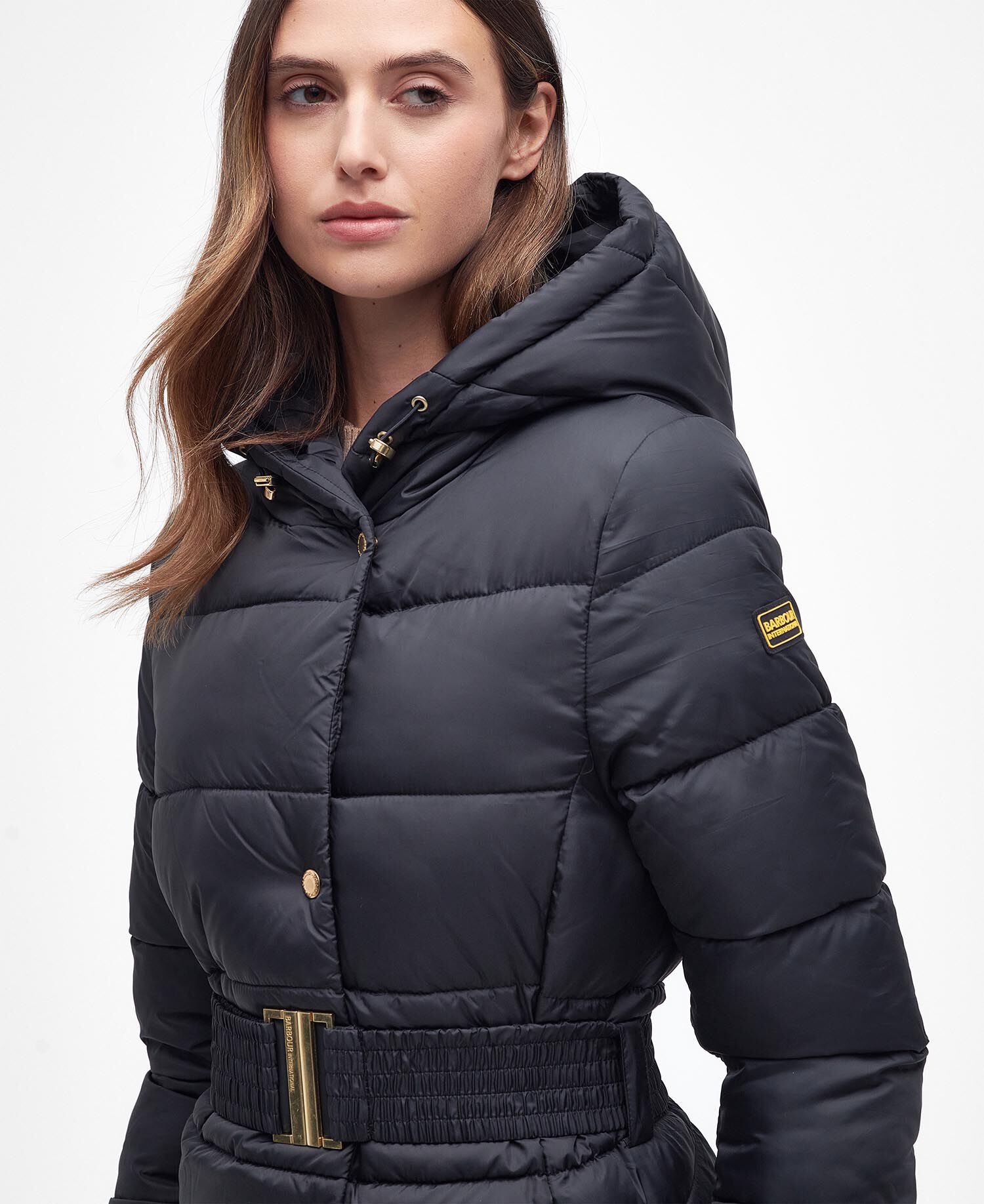 barbour track line quilted jacket