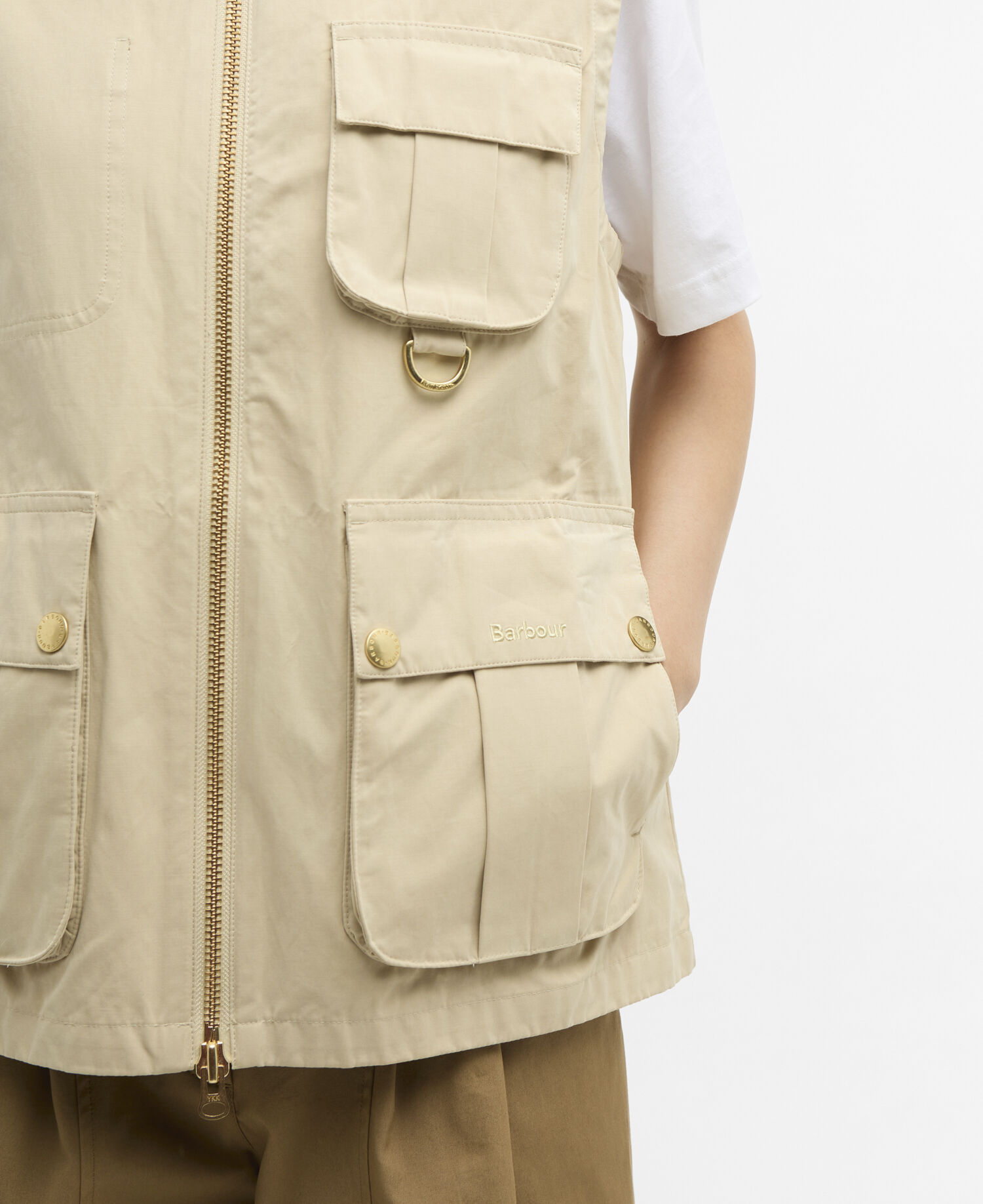 Gwen Gilet Pale Khaki / Dress