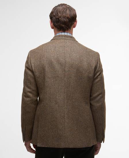Blazer con motivo a spina di pesce Firth Moons Brown Blazer con motivo a spina di pesce Firth Moons Brown