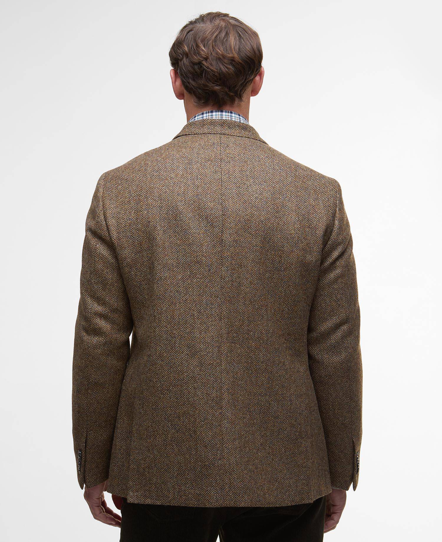 Blazer con motivo a spina di pesce Firth Moons image number 2