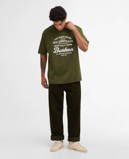 Barbour x Levi's Graphic T-Shirt Canvas Olive Barbour x Levi's Graphic T-Shirt Canvas Olive