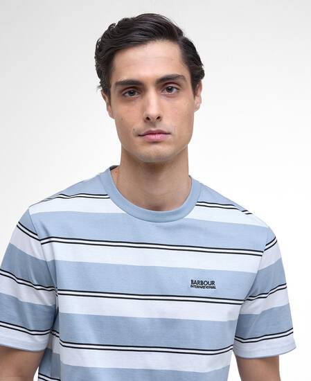 Bruce Striped T-Shirt Cool Blue Bruce Striped T-Shirt Cool Blue
