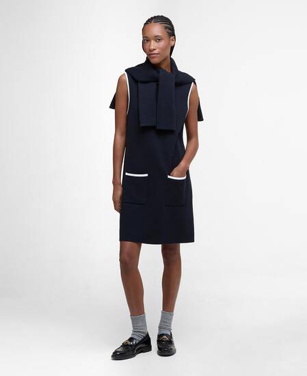 Colleen Knitted Mini Dress Dark Navy