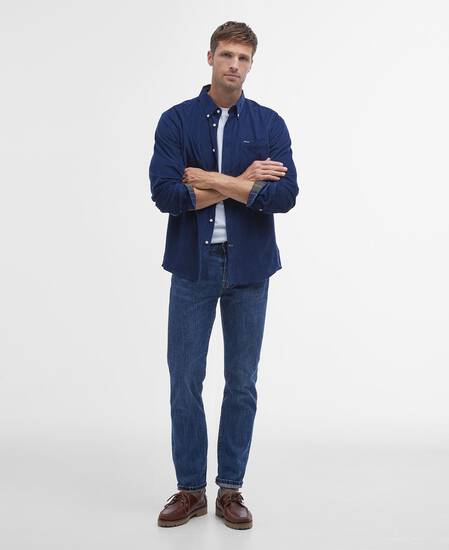 Ramsey Tailored Long-Sleeved Shirt Dark Denim