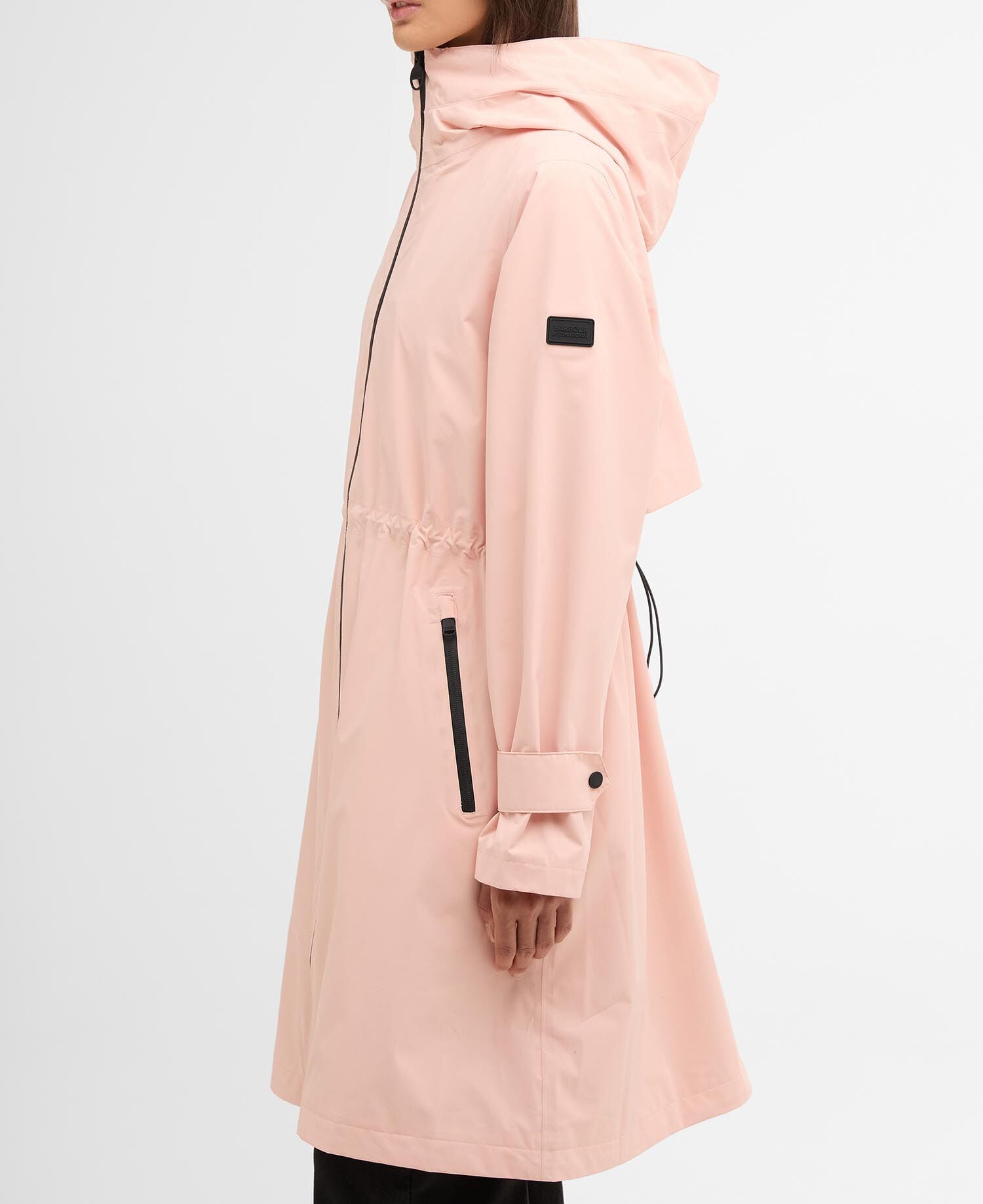 Kyra Longline Waterproof Jacket Desert Pink