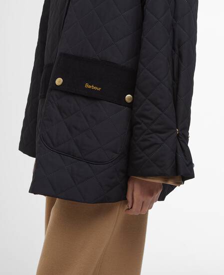 Corinne Quilted Jacket Black/Ancient