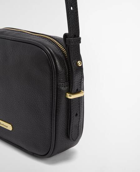 Daphne Leather Crossbody Bag Black