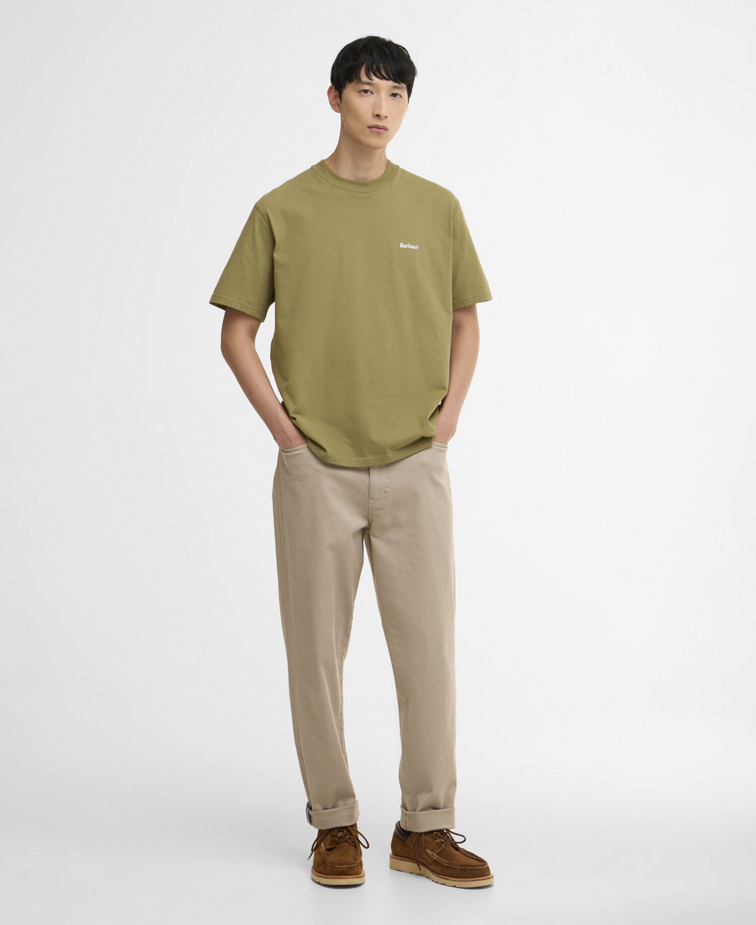 Dalton Logo Oversized T-Shirt Bleached Olive