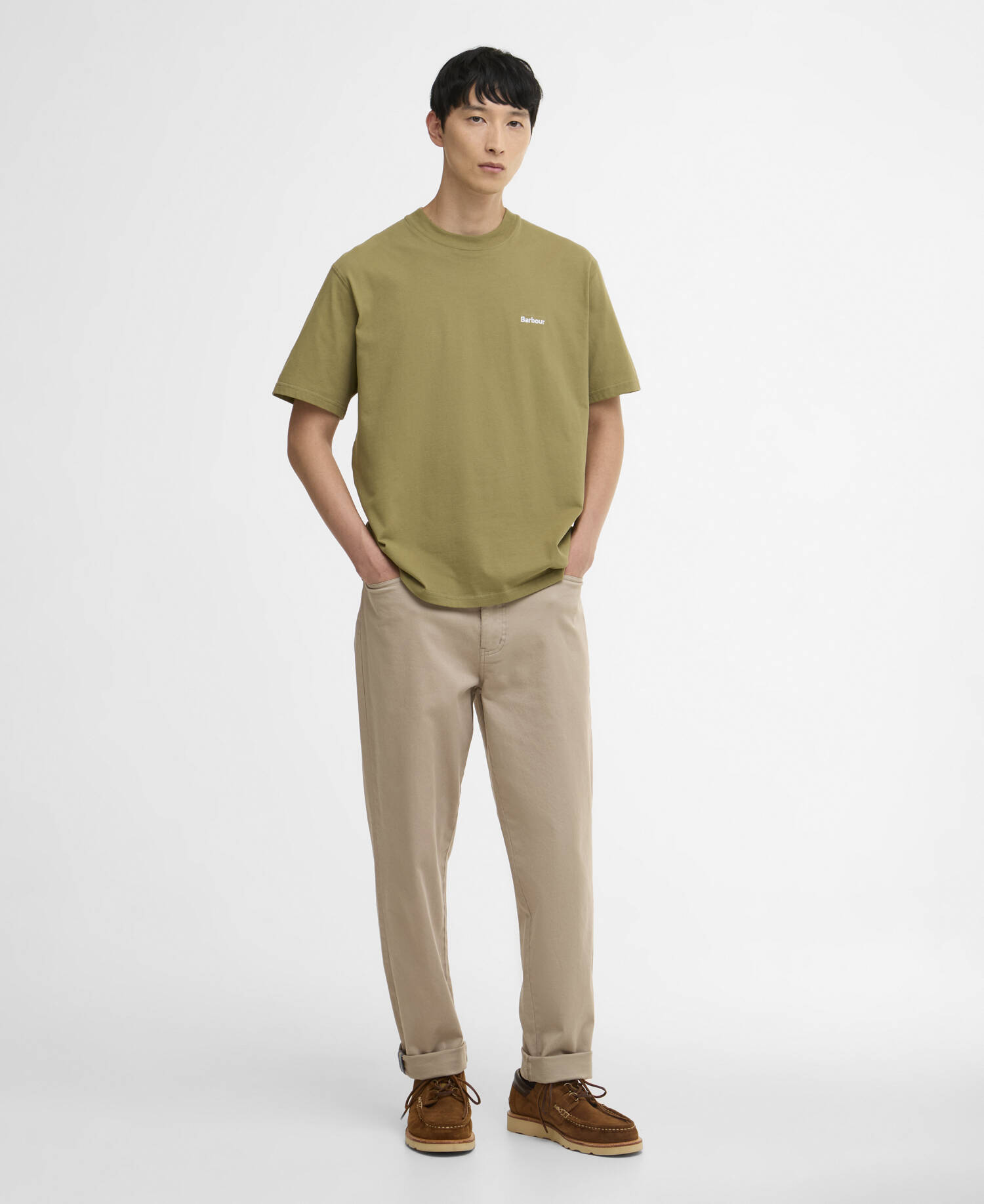 Dalton Logo Oversized T-Shirt Bleached Olive image number 1