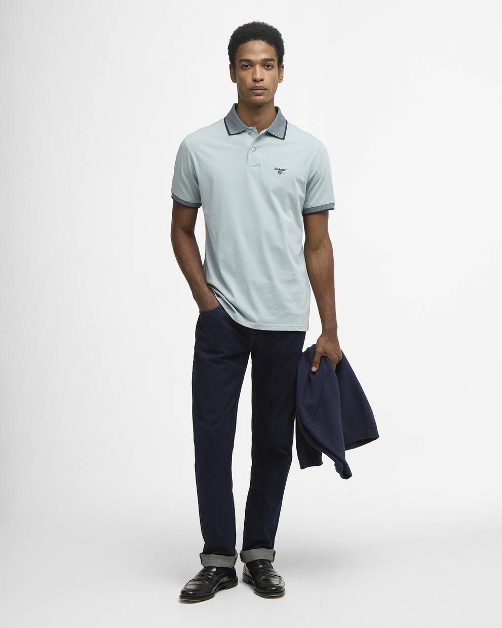Cornsay Short-Sleeved Polo Shirt Slate