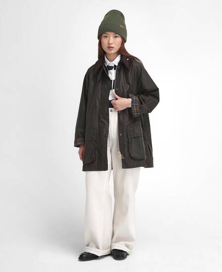 Women's Beaufort Waxed Jacket Olive-Classic