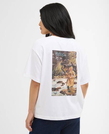 T-shirt con stampa Kirby White