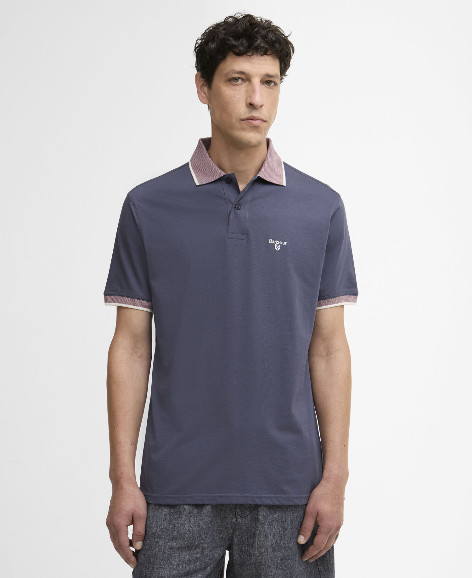 Cornsay Short-Sleeved Polo Shirt Washed Navy