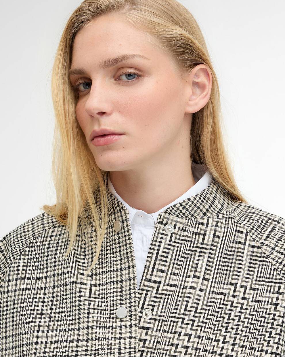 Leyburn Check Showerproof Bomber Jacket