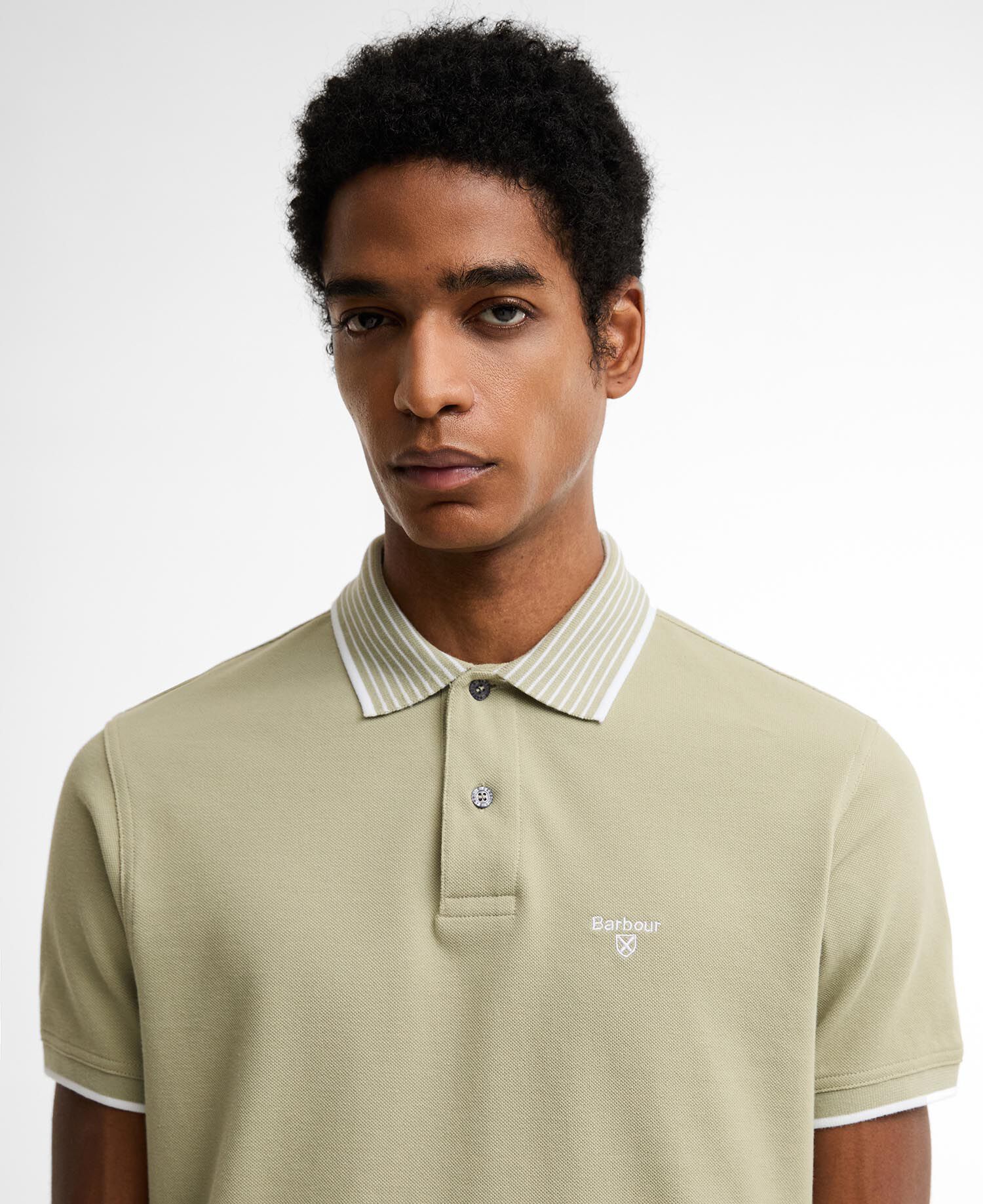 Denwick Short-Sleeved Polo Shirt Mineral Green