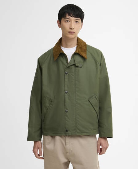 Transport Waxed Jacket Light Moss