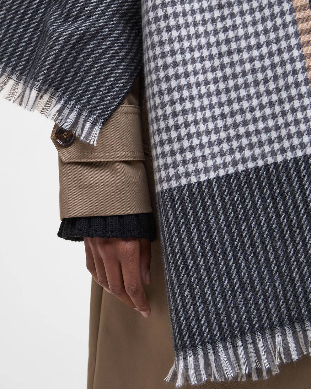 Sciarpa Melody con motivo a scacchi