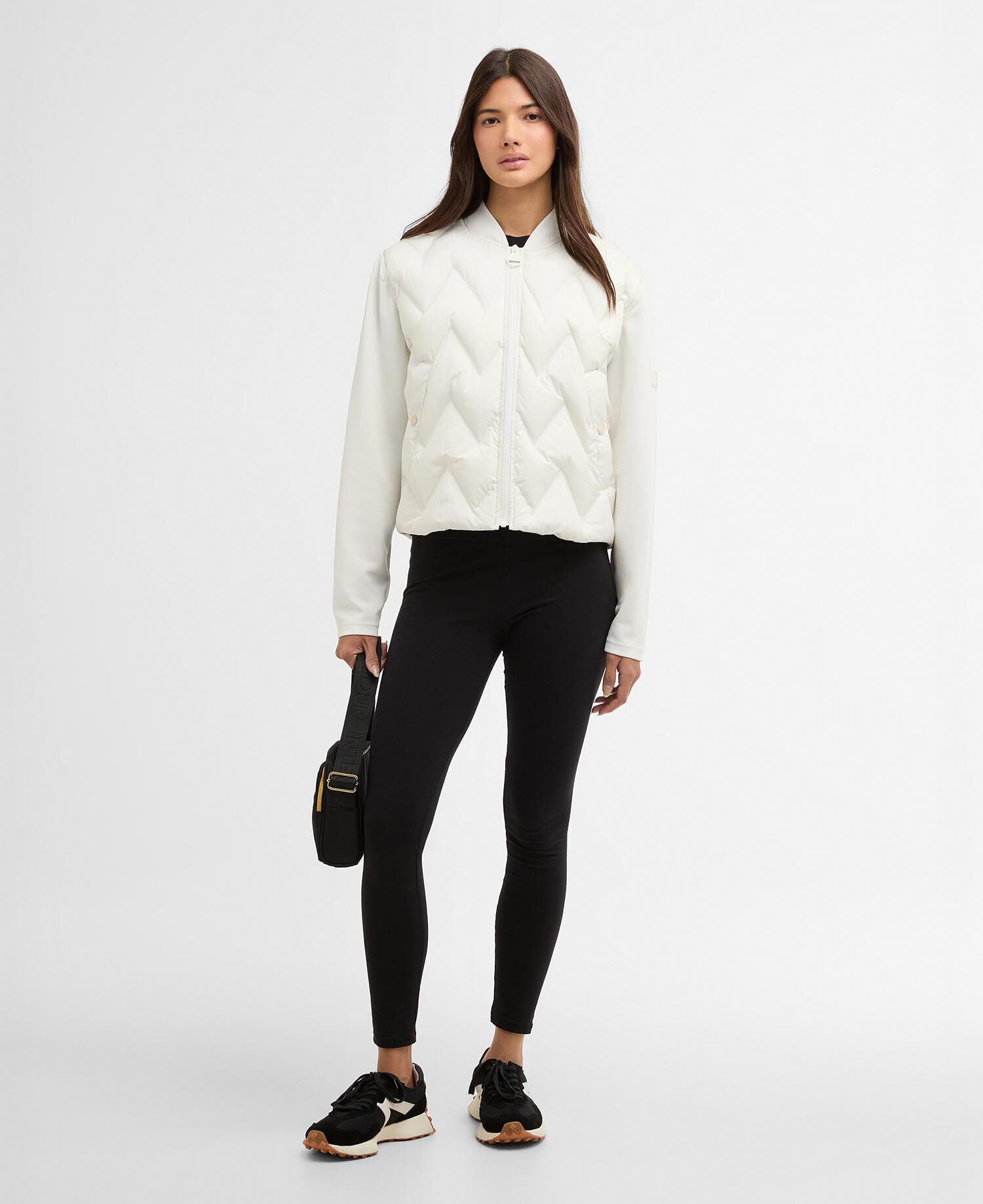 Prism Quilted Sweatshirt Vaporous Grey