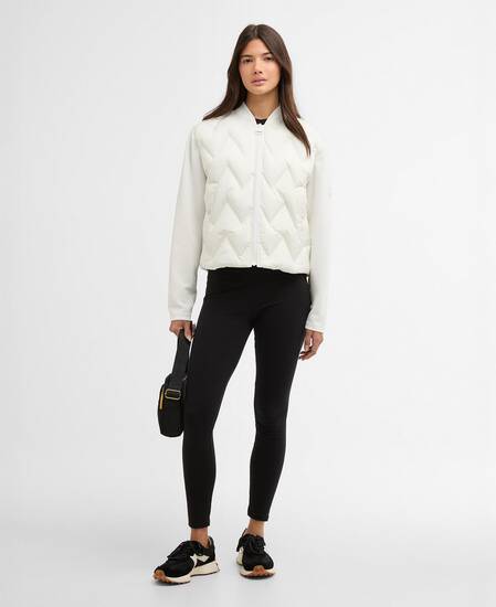 Prism Quilted Sweatshirt Vaporous Grey