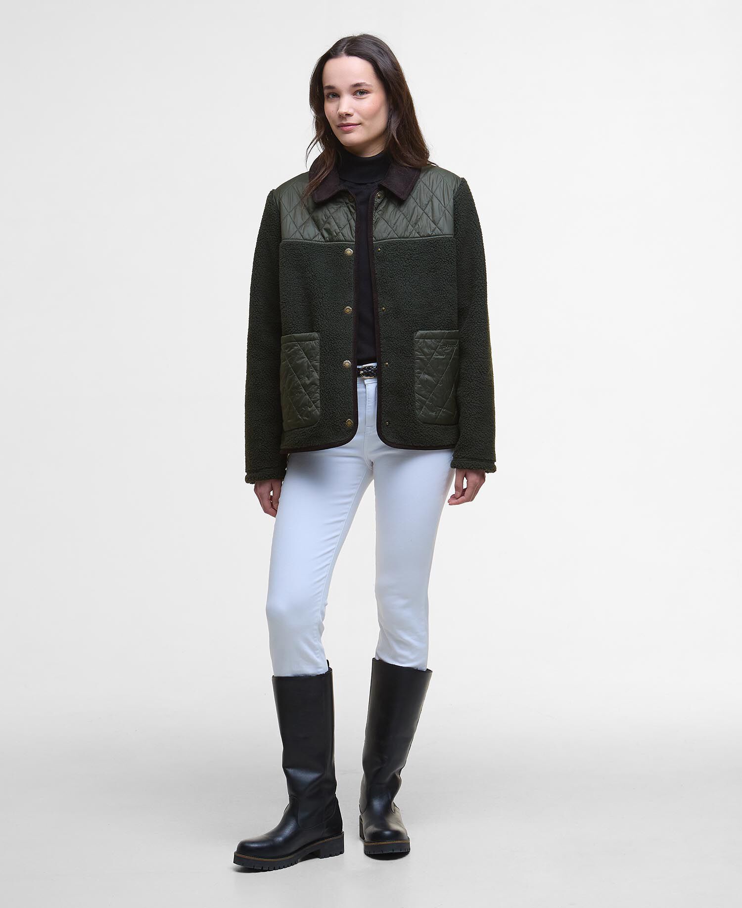 (取寄) バブアー レディース ローレル フリース ジャケット - ウィメンズ Barbour women Laurel Fleece Jacket - Women's Olive/Sage Buy Laurel Fleece for USD 240.00 | BARBOUR_US