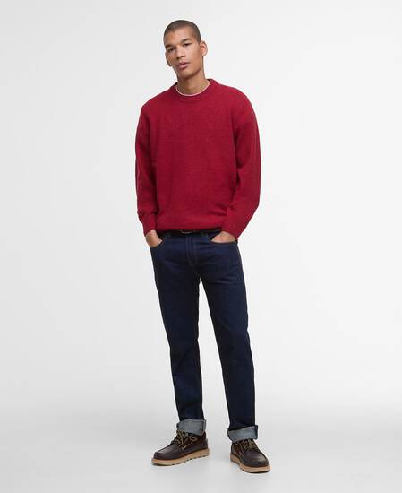 Tainsbury Crew Neck Jumper Red