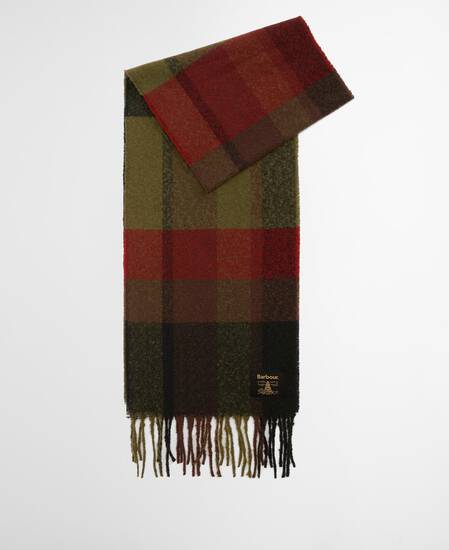 Westerdale Scarf Olive/Fired Brick