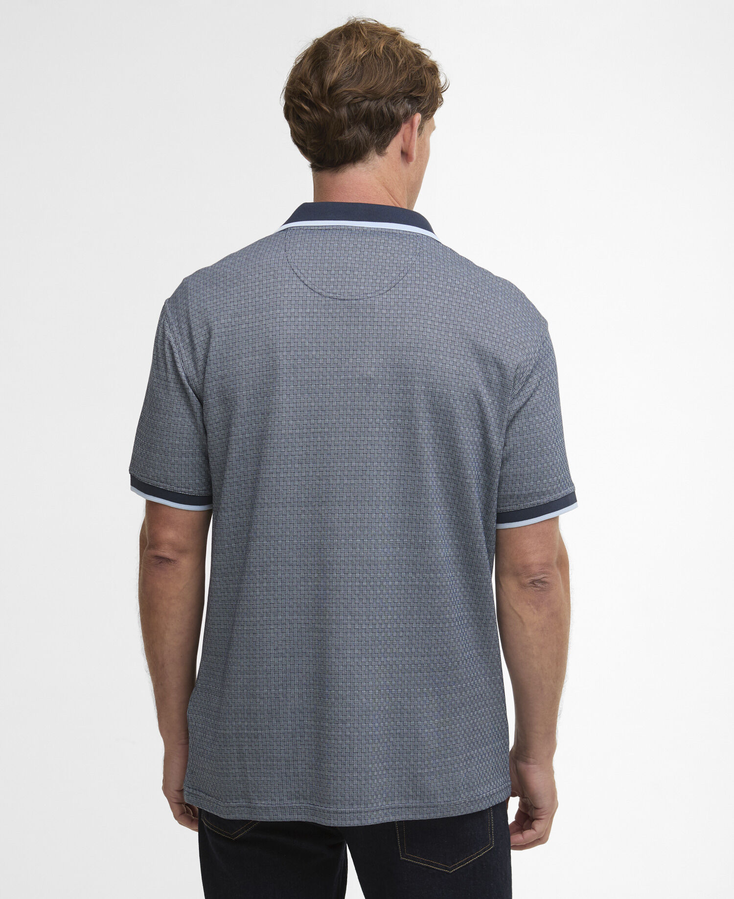 Weston Textured Polo Shirt Navy