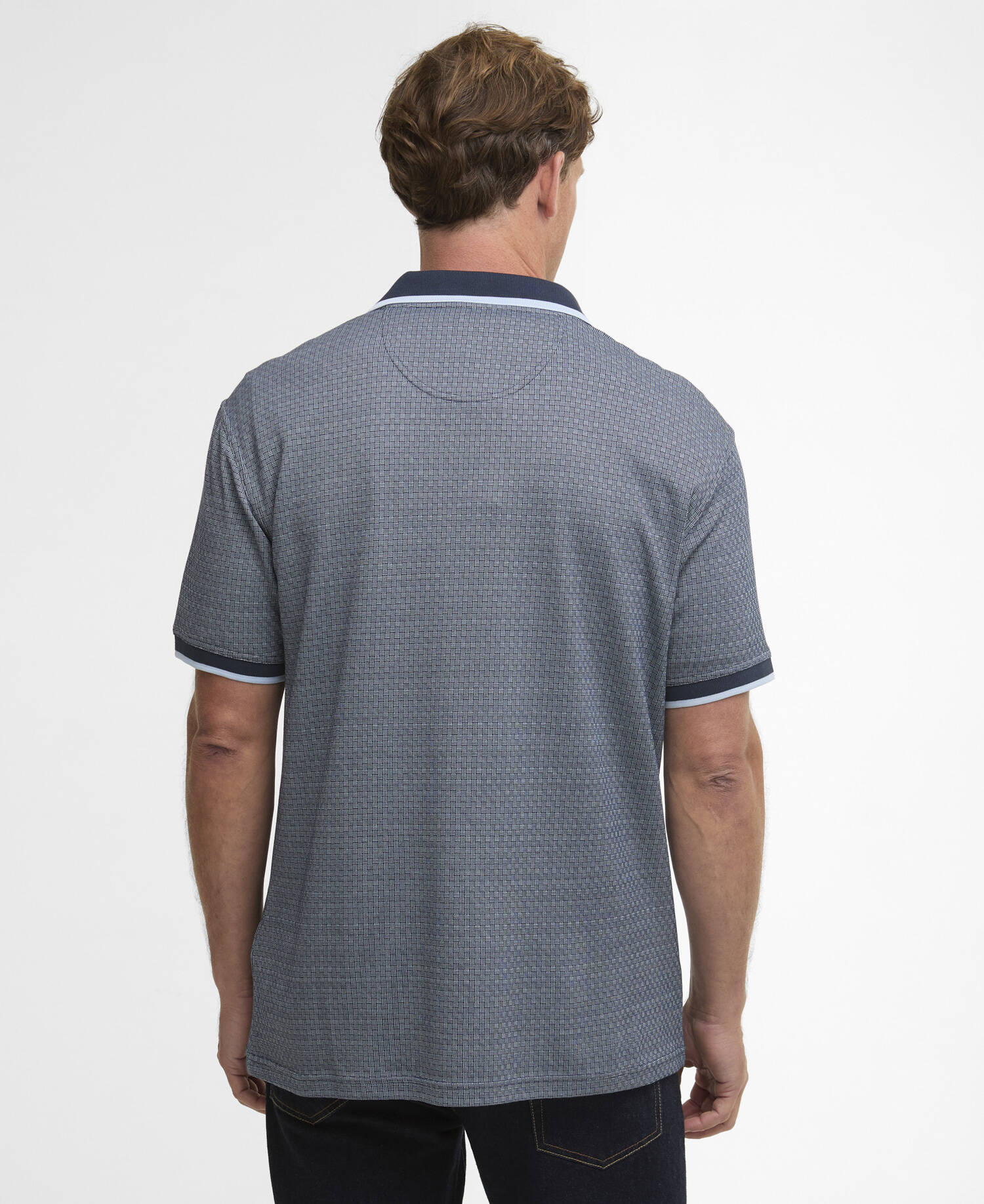 Weston Textured Polo Shirt Navy image number 2