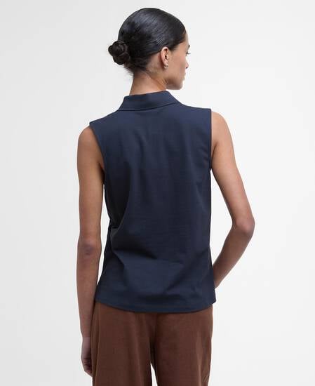 Bowford Sleeveless Polo Shirt Classic Navy