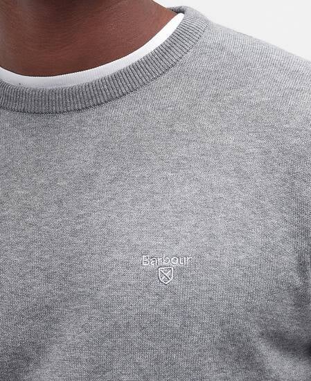 Pima Cotton Crew Neck Jumper Classic Grey