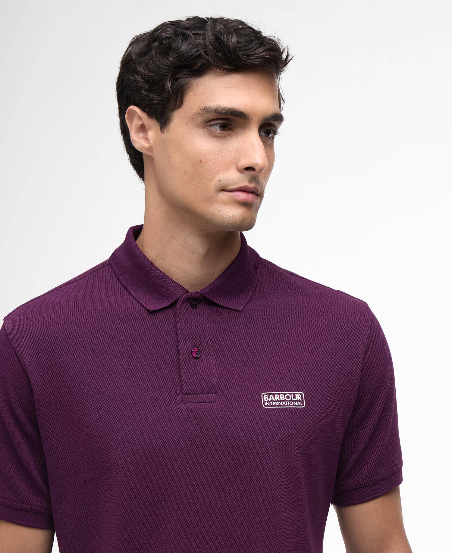 Essential Polo Shirt Potent Merlot image number 3