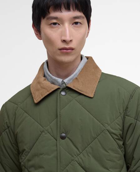 Giacca trapuntata Modified Short Liddesdale Olive