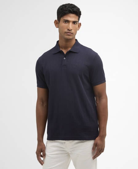 Polo Harwell leggermente aderente Navy