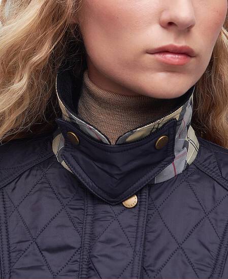 Beadnell Polarquilt Jacket Navy-Navy