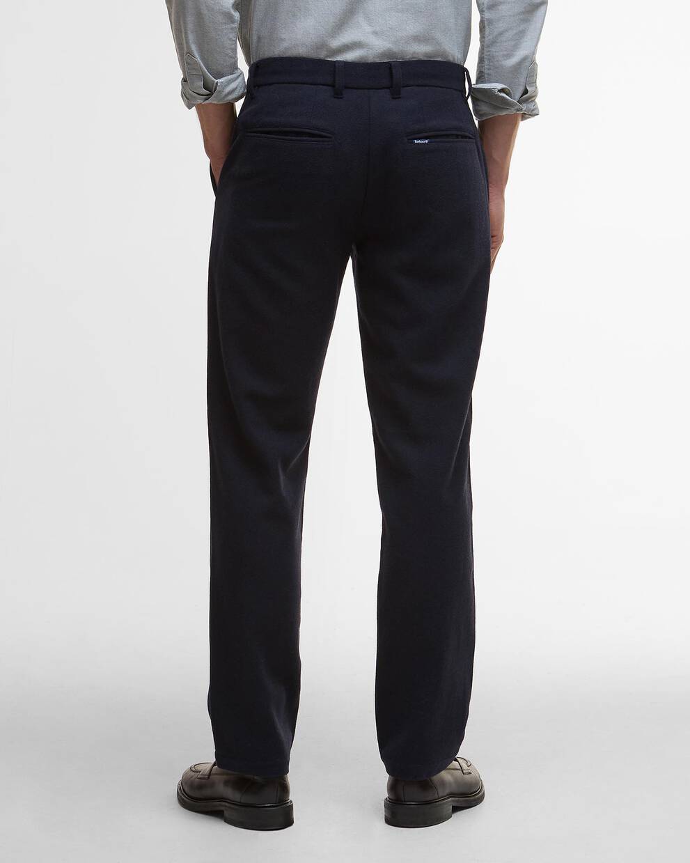 Wool-Blend Tailored Trousers