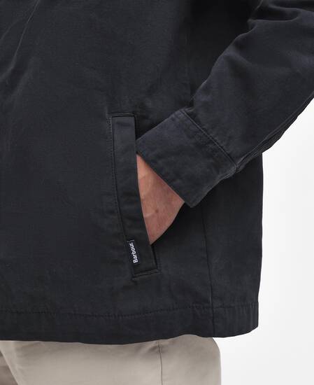 Washed Cotton Overshirt Classic Navy