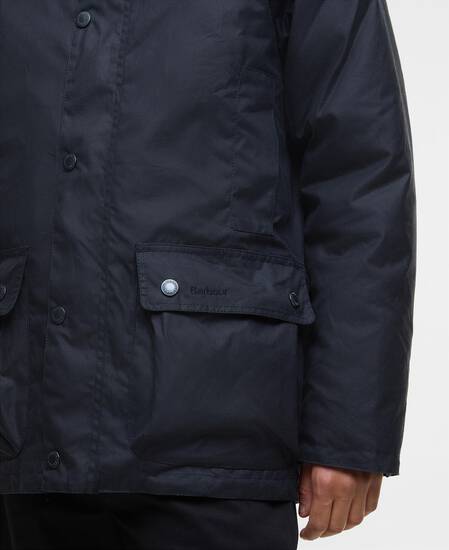 Modern Beaufort Waxed Jacket Navy/Midnight Oak