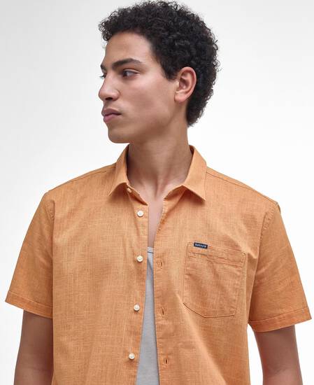 Pigment Dye Slub Short-Sleeved Shirt Sunset Haze