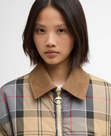 Maureen Reversible Casual Jacket Pale Khaki / Dress