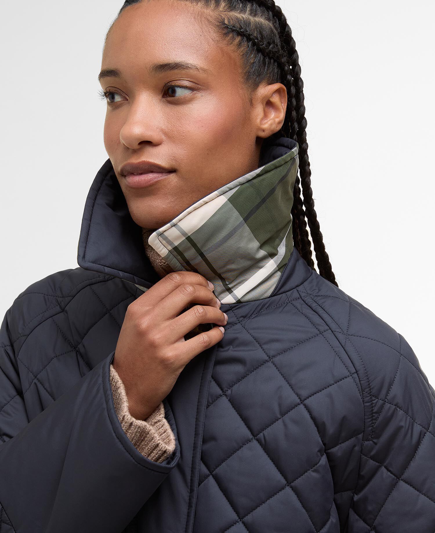 Giacca trapuntata Aishling Dark Navy/Ancient Poplar