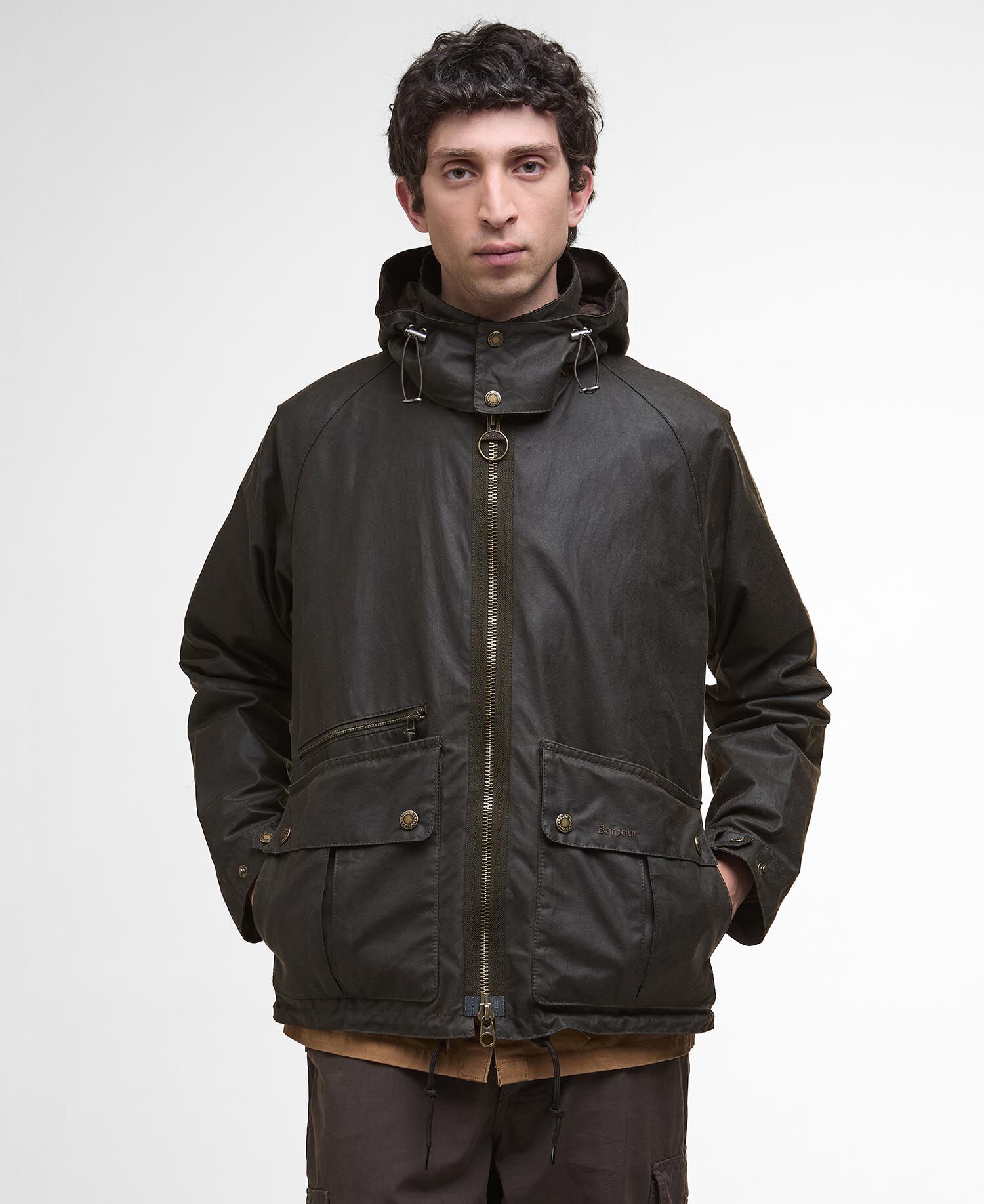 【Barbour】SOLID SPEY Buy Re-Engineered Bardon Spey Waxed Jacket for N/A 0.0 | BARBOUR_ROW