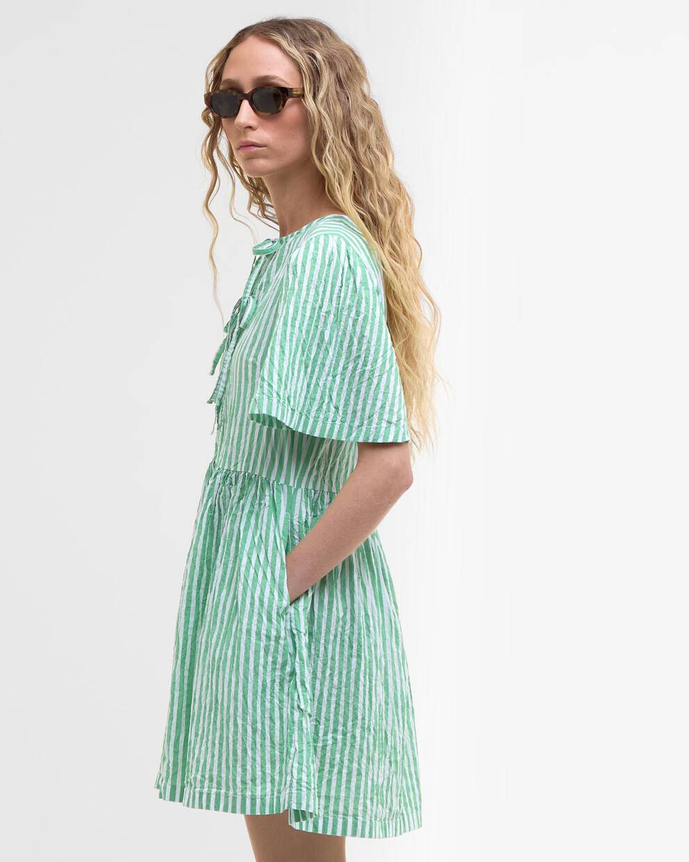Daison Striped Mini Dress