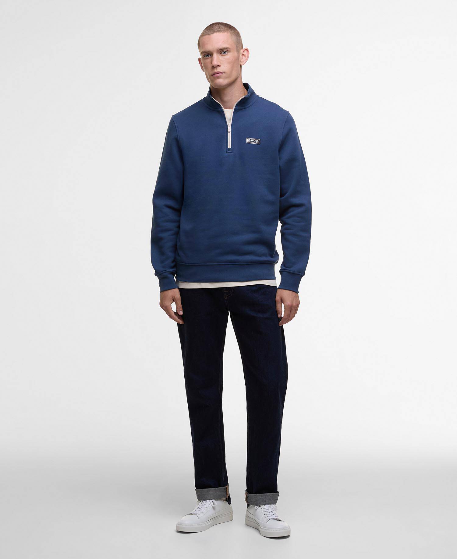 Clipper Funnel Neck Sweatshirt Insignia Blue image number 1